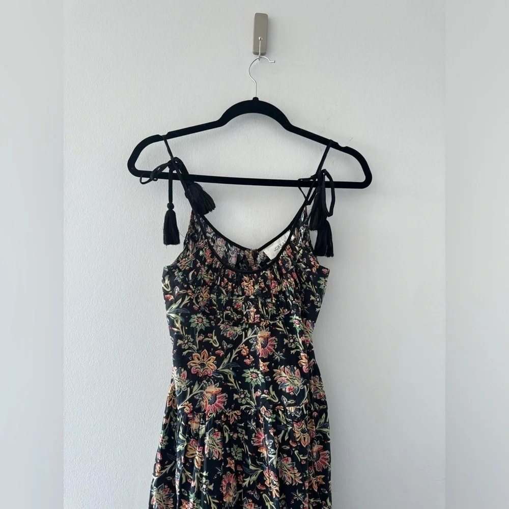 THE GREAT The Breeze Dress in Black Floral - Picture 10 of 10